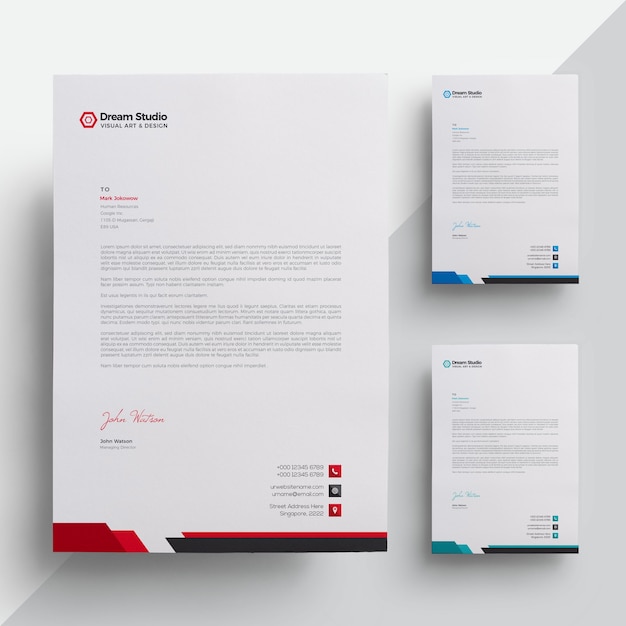 Letterhead | Premium Vector