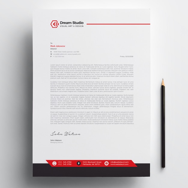 Premium Vector | Letterhead