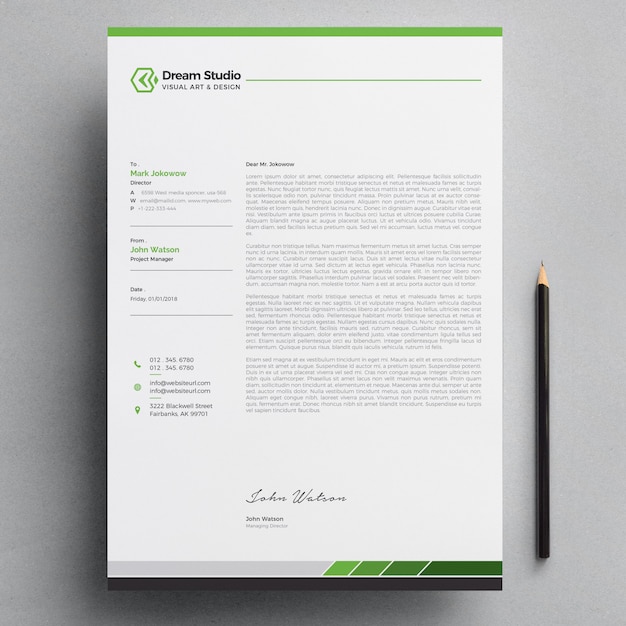 Letterhead Vector | Premium Download