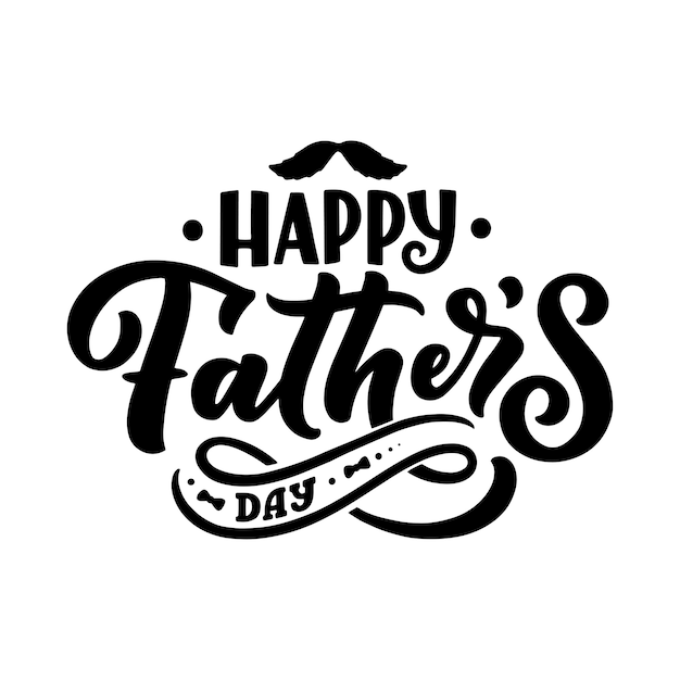 Download Lettering for father's day greeting card, typography ...