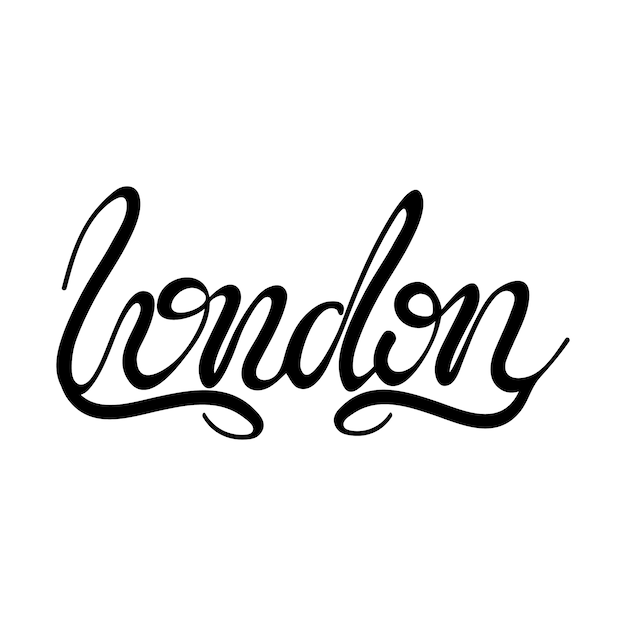 Premium Vector Lettering London Vector Illustration 