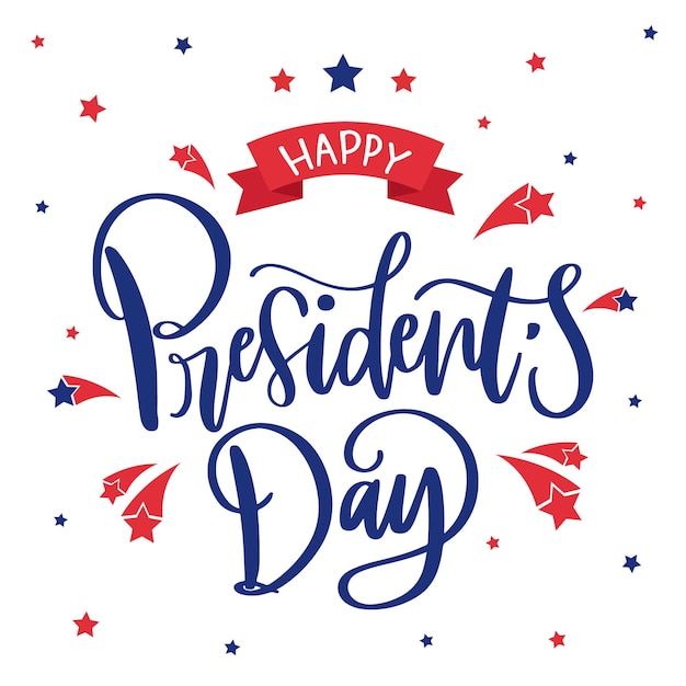 Free Vector | Lettering president's day