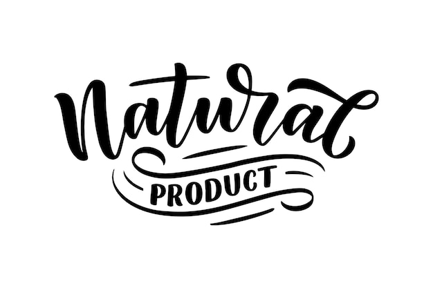 Download Free Lettering Quote Natural Product Premium Vector Use our free logo maker to create a logo and build your brand. Put your logo on business cards, promotional products, or your website for brand visibility.
