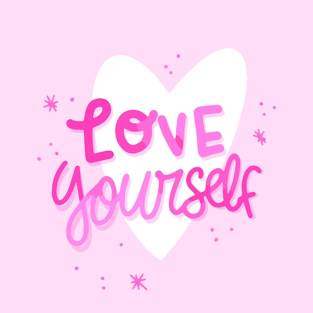 Download Lettering self love | Free Vector