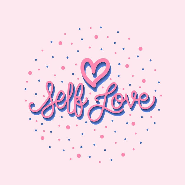 Download Lettering self love Vector | Free Download
