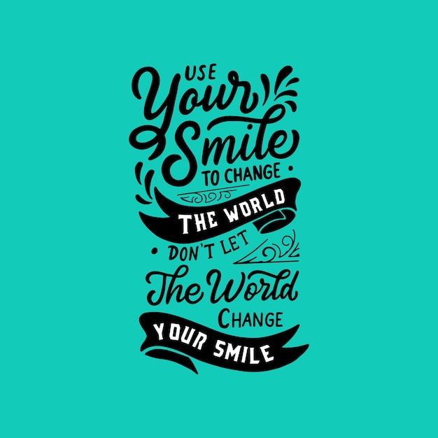 Lettering / typography poster motivational quotes ...