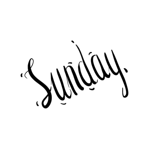 premium-vector-lettering-word-sunday-doodle-vector-illustration