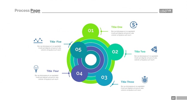 Free Vector | Levels of development slide template