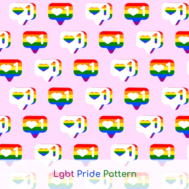 Premium Vector Lgbt pride pattern