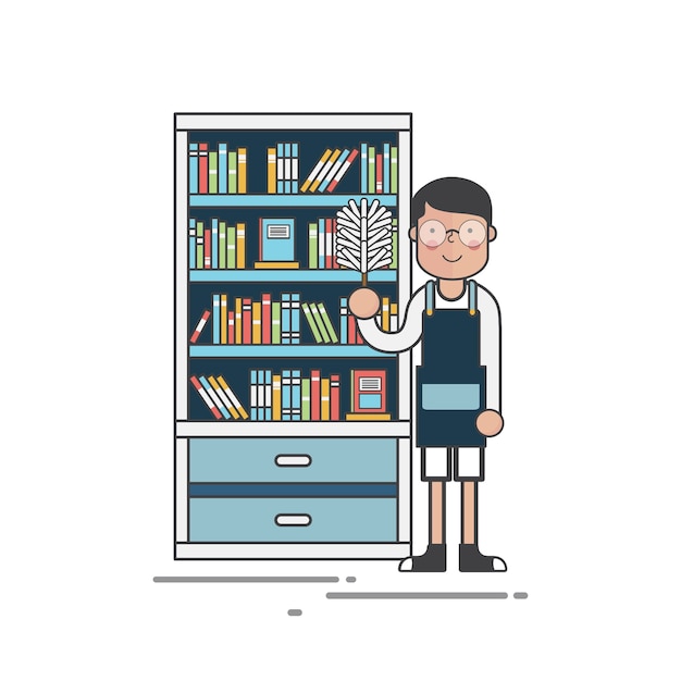 Download Free Vector | Librarian