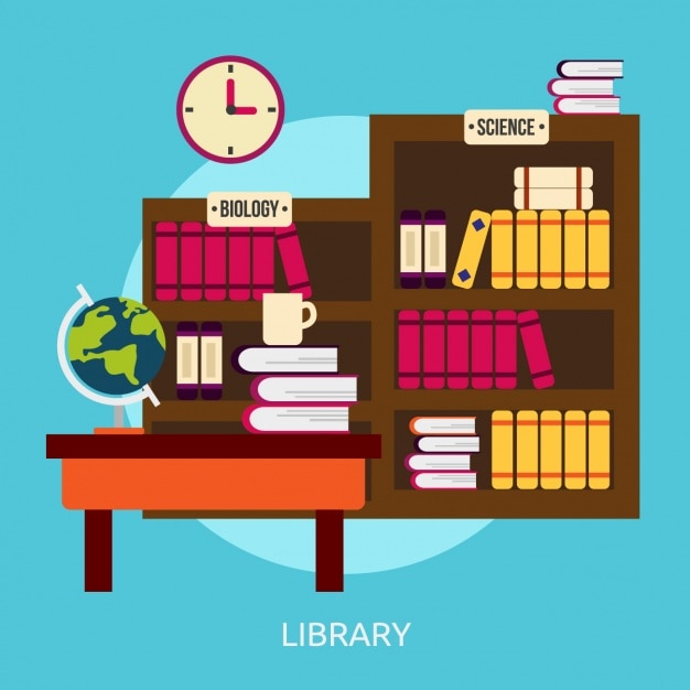 Download Library background design | Free Vector