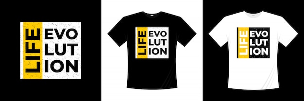 Download Free Life Evolution Typography T Shirt Design Premium Vector Use our free logo maker to create a logo and build your brand. Put your logo on business cards, promotional products, or your website for brand visibility.