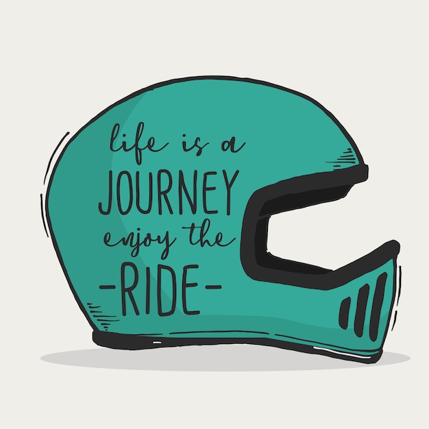 Download Premium Vector | Life is a journey enjoy the ride ...