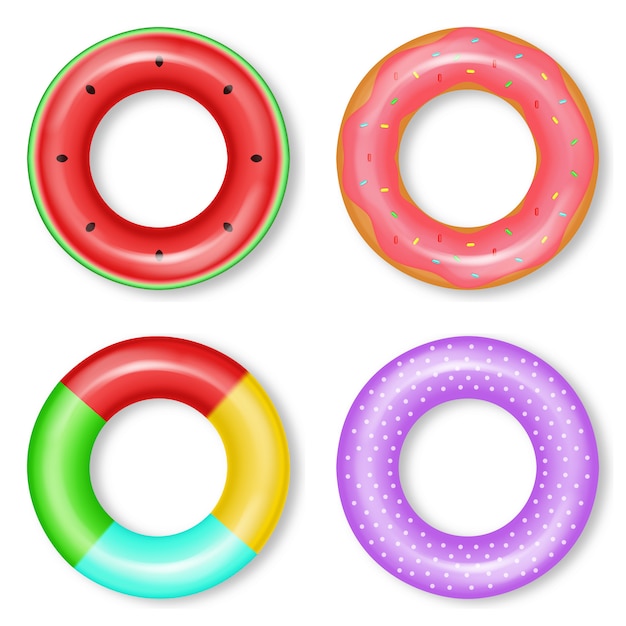 Download Life rings collection Vector | Premium Download