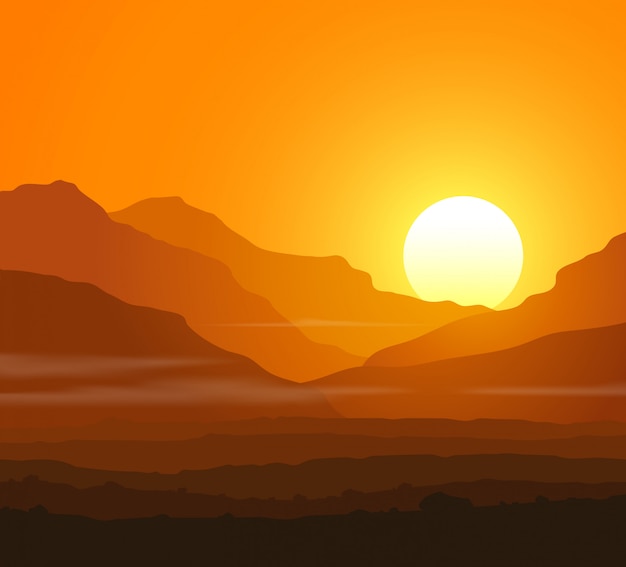 Free Free Mountain Sunset Svg 54 SVG PNG EPS DXF File