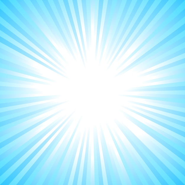 Premium Vector | Light blue abstract sun burst background