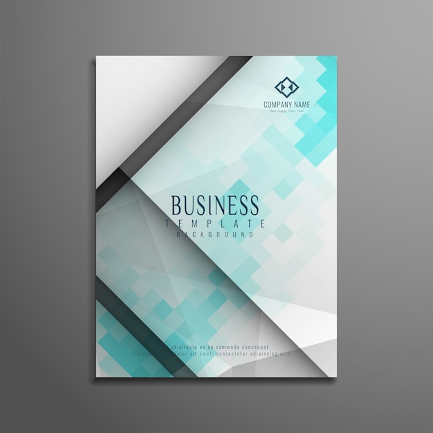 Light blue corporate business brochure design Vector | Free Download