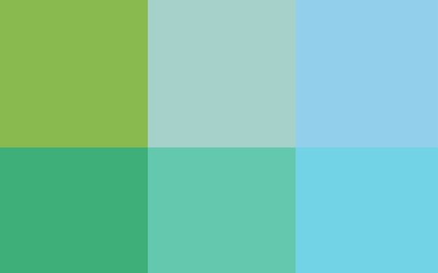 Premium Vector | Light blue green vector pattern with spectrum of colors