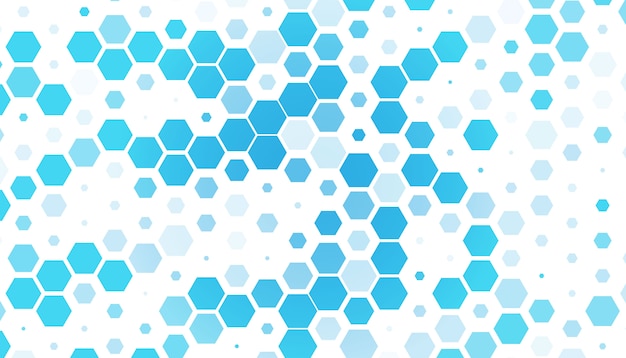 blue hexagon