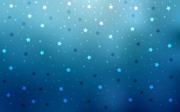 Premium Vector Light Blue Vector Texture With Beautiful Stars