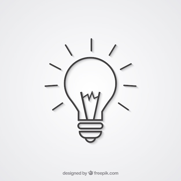 Light Bulb Icon Free Vector