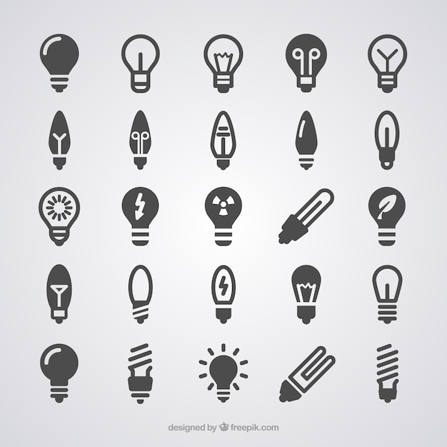  Light bulb icons