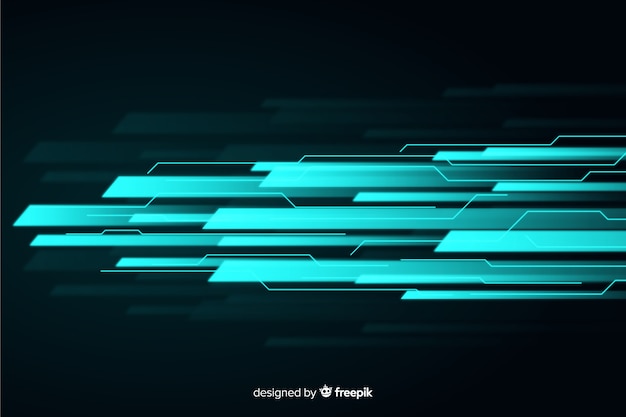 Light movement background flat design Free Vector