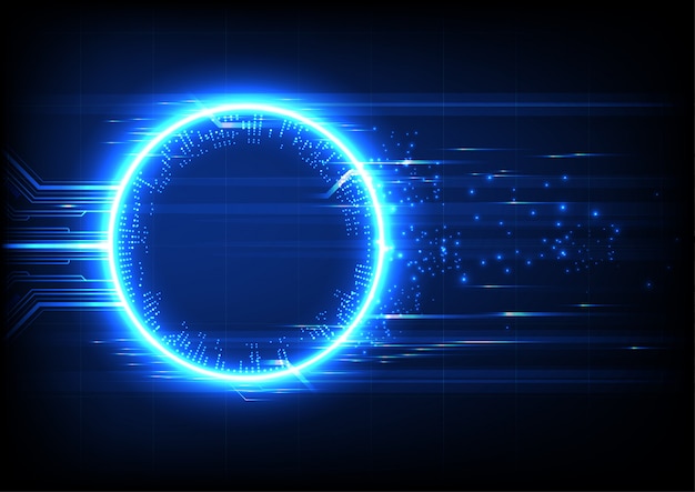 Light technology circuit background Premium Vector