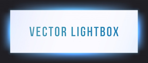 Download Premium Vector Lightbox Sign Box Mockup Illuminated Signage Signage Light Box Signboard