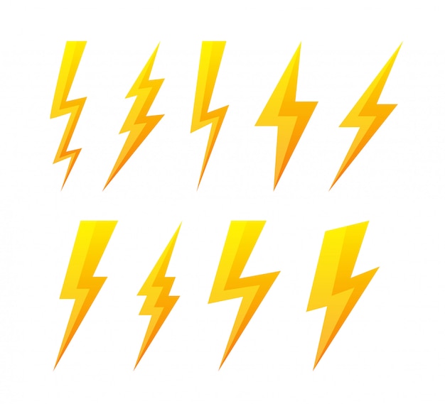 Download Free Lightning Bolt Flat Icons Set Premium Vector Use our free logo maker to create a logo and build your brand. Put your logo on business cards, promotional products, or your website for brand visibility.