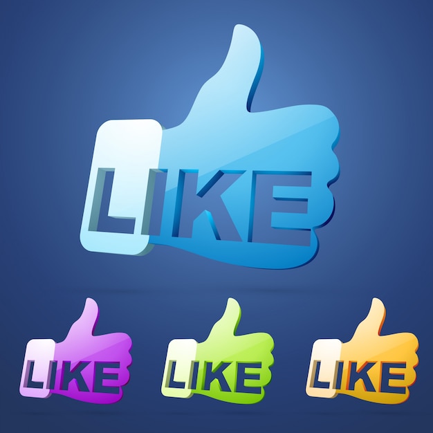 Free Vector | Like thumb design