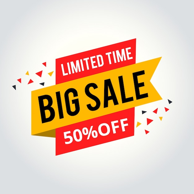 Premium Vector Limited time sale tag big sale tag