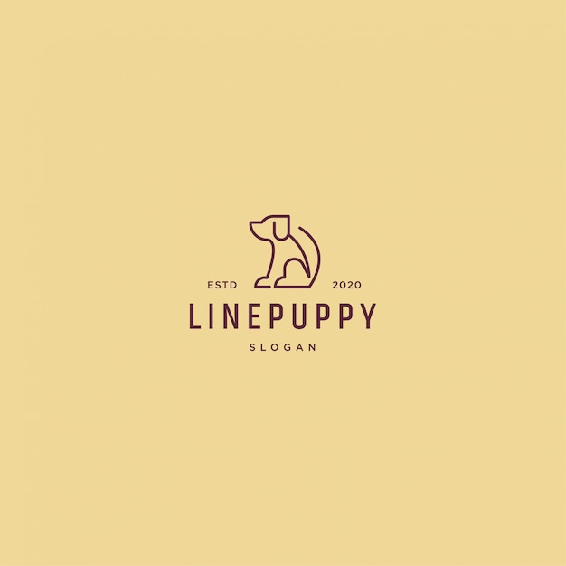 Download Free Line Puppy Logo Retro Vintage Premium Vector Use our free logo maker to create a logo and build your brand. Put your logo on business cards, promotional products, or your website for brand visibility.