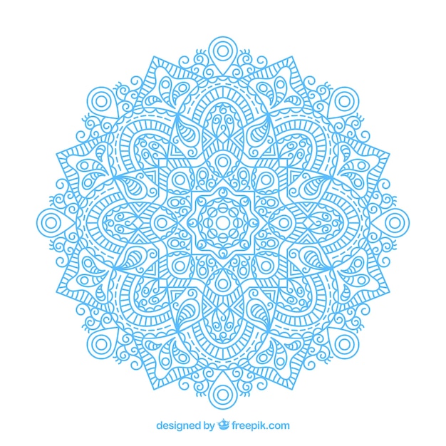 Lineal mandala design