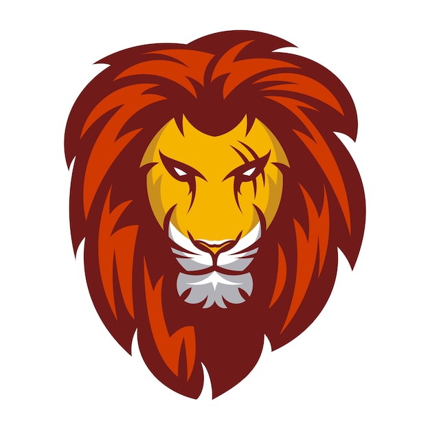 Download Lion animal mascot head vector illustration logo Vector ...