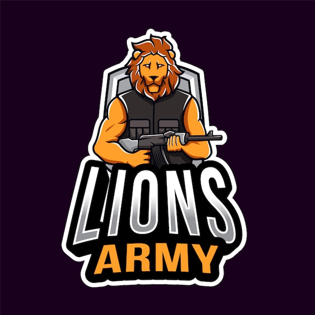Download Free Lion Army Esport Logo Template Premium Vector Use our free logo maker to create a logo and build your brand. Put your logo on business cards, promotional products, or your website for brand visibility.