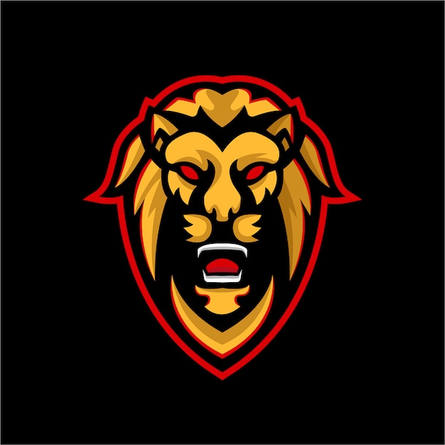 Premium Vector | Lion esport mascot logo template