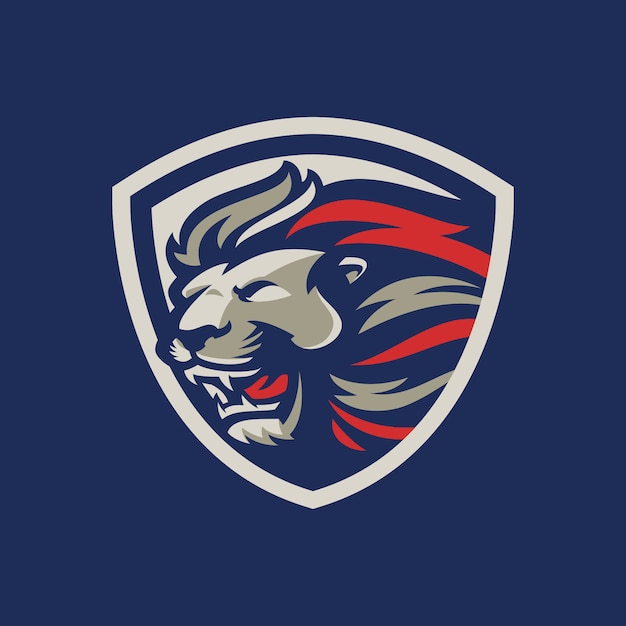 Premium Vector | Lion for esport and sport mascot logo isolated