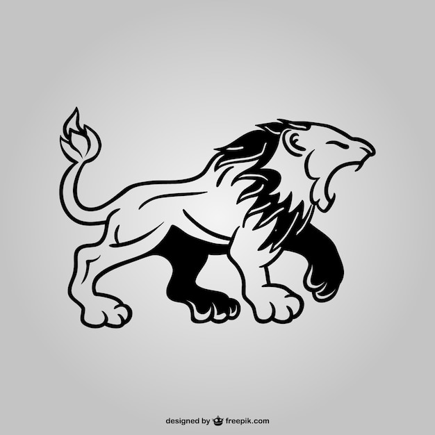 Download Vector Roaring Lion Logo PSD - Free PSD Mockup Templates