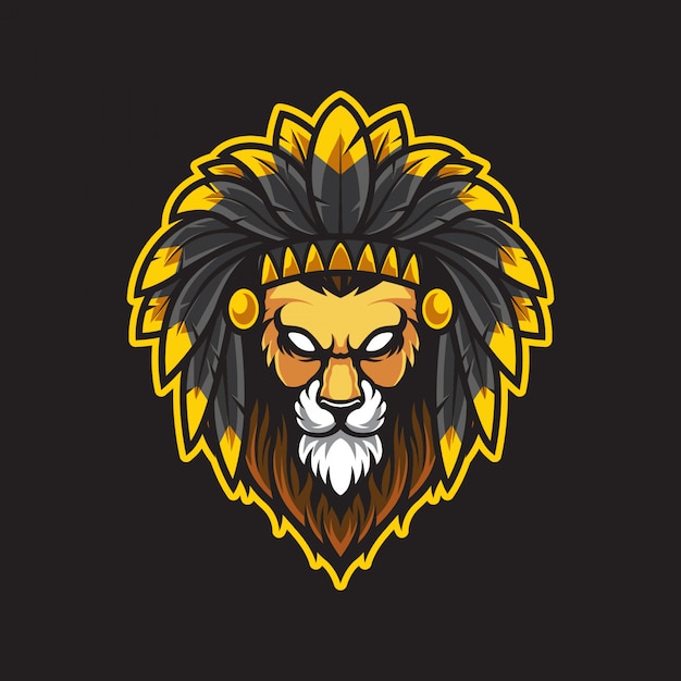 Download Company Name Orange Lion Logo PSD - Free PSD Mockup Templates