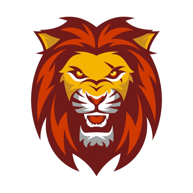 A lion head logo Vector | Premium Download