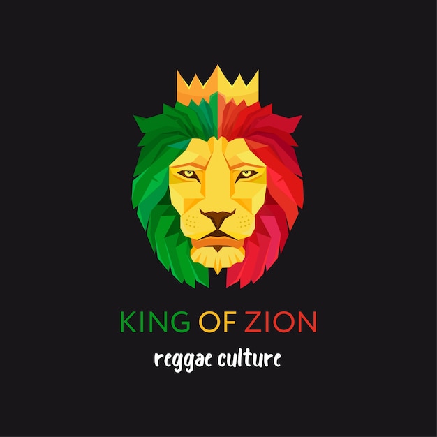 Download Lion head with crown Vector | Premium Download