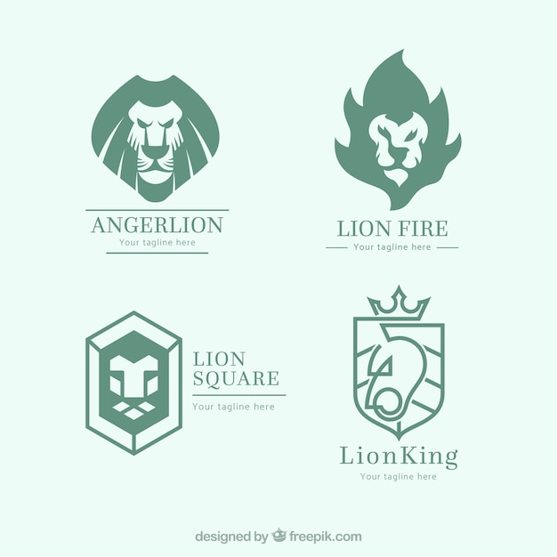 Download Free Lion Logo Collection With Abstract Style Free Vector Use our free logo maker to create a logo and build your brand. Put your logo on business cards, promotional products, or your website for brand visibility.