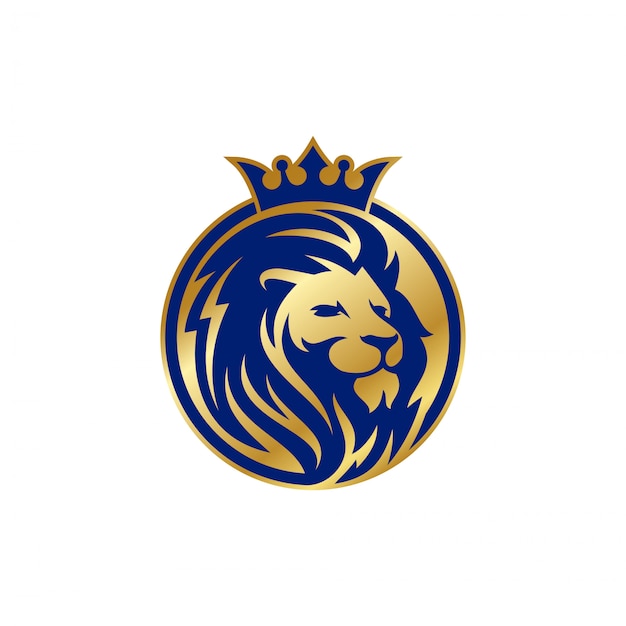 Lion logo vector template | Premium Vector
