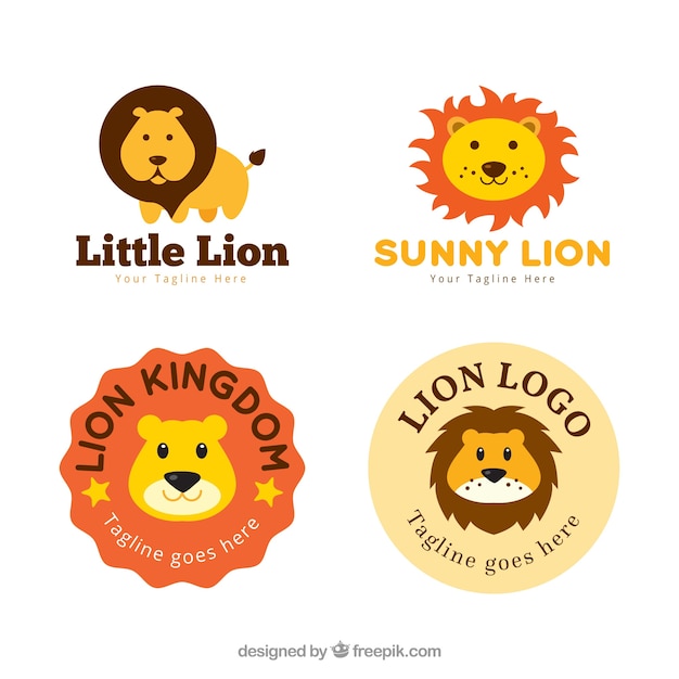 Download Free Download Free Lion Logos Cute Style Vector Freepik Use our free logo maker to create a logo and build your brand. Put your logo on business cards, promotional products, or your website for brand visibility.