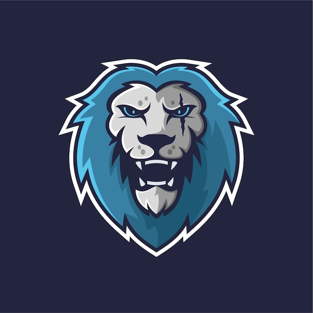 Premium Vector | Lion mascot logo