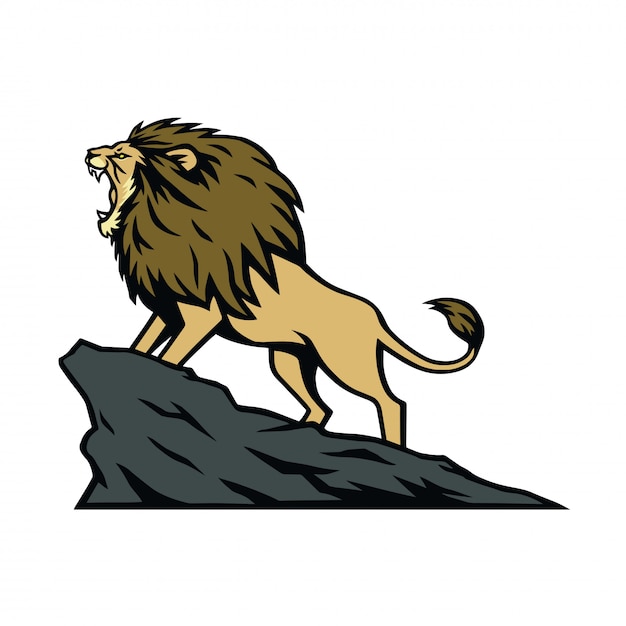 Download Free Lion Roaring On The Mountain Hill Premium Vector Use our free logo maker to create a logo and build your brand. Put your logo on business cards, promotional products, or your website for brand visibility.