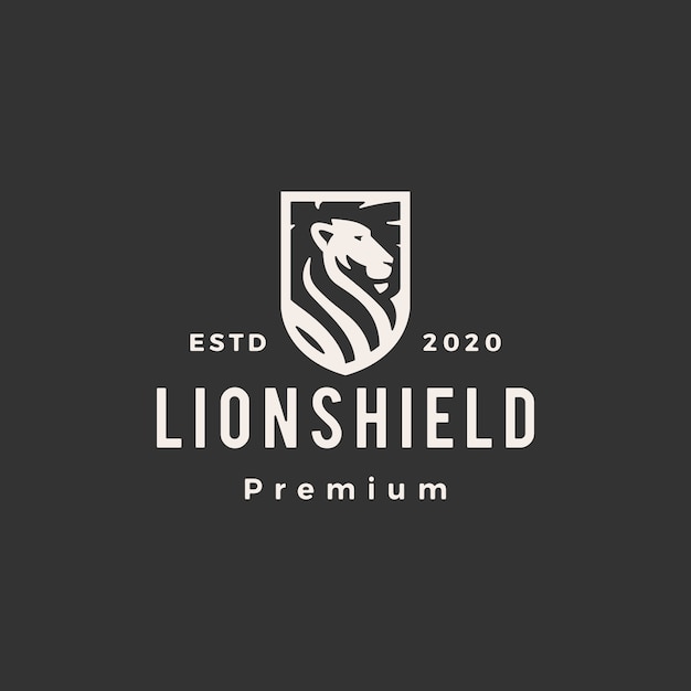 Download Free Lion Shield Hipster Vintage Logo Icon Illustration Premium Vector Use our free logo maker to create a logo and build your brand. Put your logo on business cards, promotional products, or your website for brand visibility.