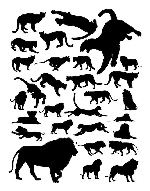 Free Free 84 Silhouette Lion Svg Free SVG PNG EPS DXF File