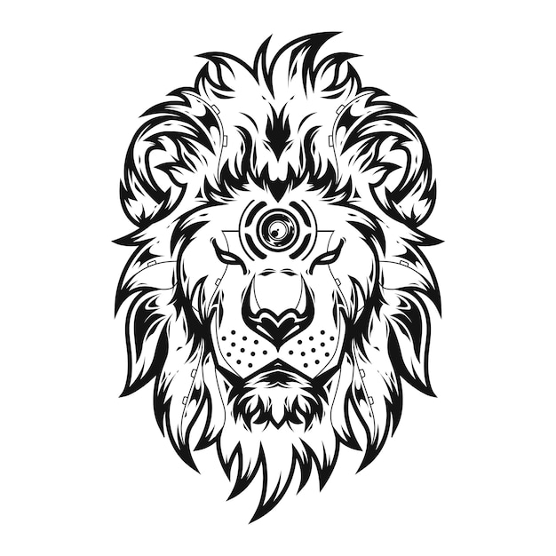 ライオンキングのイラストとtシャツデザイン プレミアムベクター